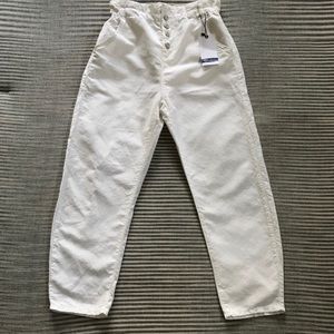 High waist white pants NWT